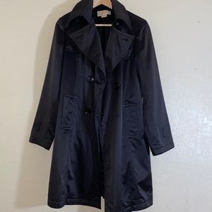 Michael Kors Black Trench Coat size medium